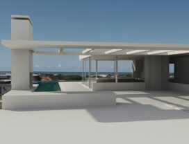 Render Edificio Arquitecta Cristal Karin Bia